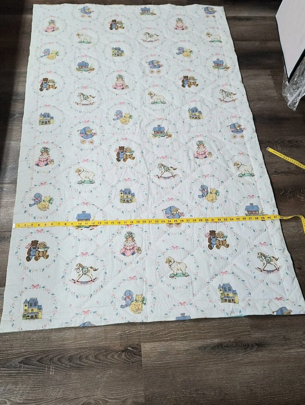 Glenna Jean Vintage Handmade Child's Quilt 71 X 41